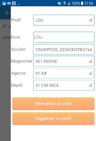 Gestion du profil utilisateur